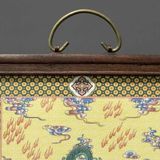 Tranh Sứ Khung Gỗ Chạm Nổi Thanh Long Hưng Thịnh Giả Cổ BKMECN-10178 