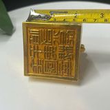  Ấn Đồng Mạ Vàng Tạc Nổi Thần Thú Tỳ Hưu Chiêu Tài Tiến Bảo BKMECN-10192 