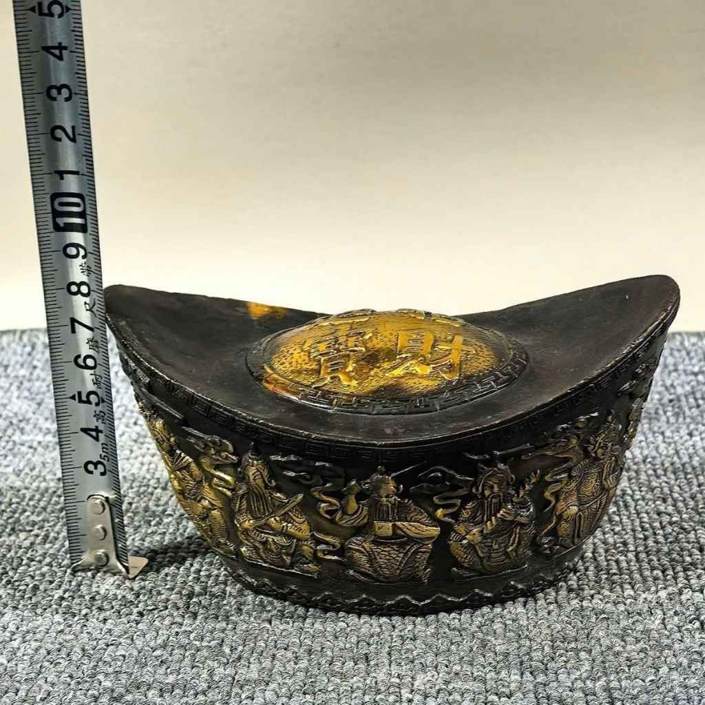  Thỏi Vàng Bằng Đồng Thúc Nổi Lưỡng Long Chầu Chữ Chiêu Tài BKMECN-10198 