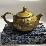  Ấm Trà Bằng Đồng Chạm Nổi Linh Long Tài Lộc BKMECN-10212 