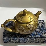  Ấm Trà Bằng Đồng Chạm Nổi Linh Long Tài Lộc BKMECN-10212 