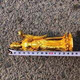  Tượng Nữ Thần Bằng Đồng Dát Vàng Tài Lộc BKMECN-10214 