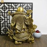  Tượng Phật Di Lặc Cưỡi Long Quy Bằng Đồng BKMECN-10226 