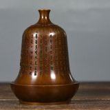  Lư Xông Trầm Bằng Đồng Dáng Chuông Cổ Khắc Bát Nhã Tâm Kinh BKMECN-10238 