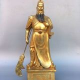  Tượng Quan Công Bằng Đồng Vàng Phong Thủy BKMECN-10244 