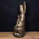  Tượng Phật Quan Âm Bồ Tát Bằng Đồng Giả Cổ Tọa Đài Sen BKMECN-10256 