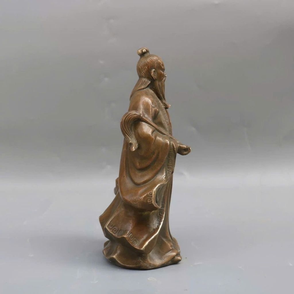  Tượng Lão Tử Bằng Đồng Giả Cổ Trang Trí Phong Thủy BKMECN-10271 