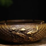  Hũ Đồng Có Nắp Họa Tiết Song Ngư Đúc Nổi Phong Thủy BKCECN-10553 