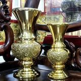 Bộ Đồ Thờ Bằng Đồng Mạ Vàng Trang Trí Bàn Thờ Phật Gia Tiên BKMECN-10275 