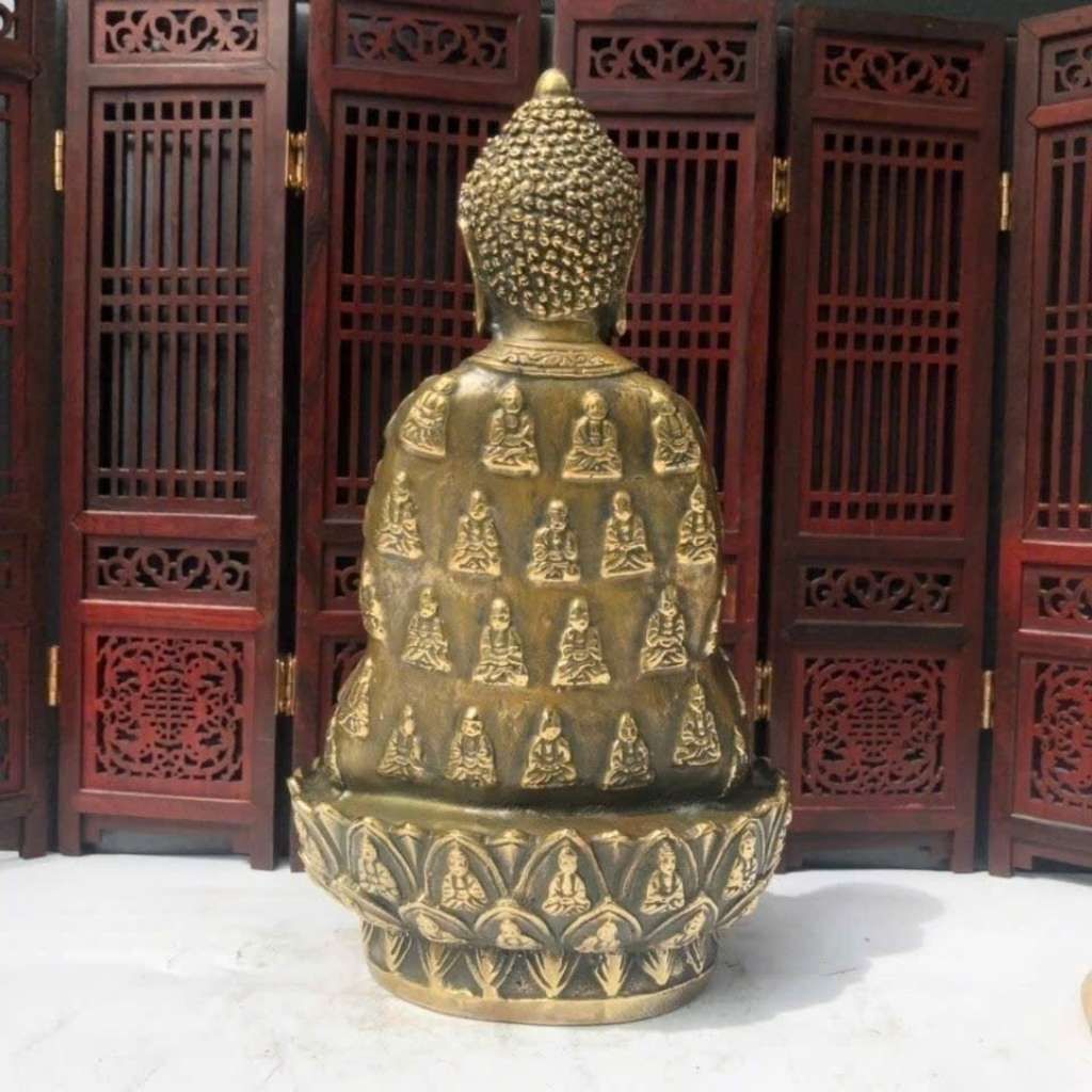  Tượng Phật Bằng Đồng Giả Cổ Sưu Tầm BKMECN-10276 