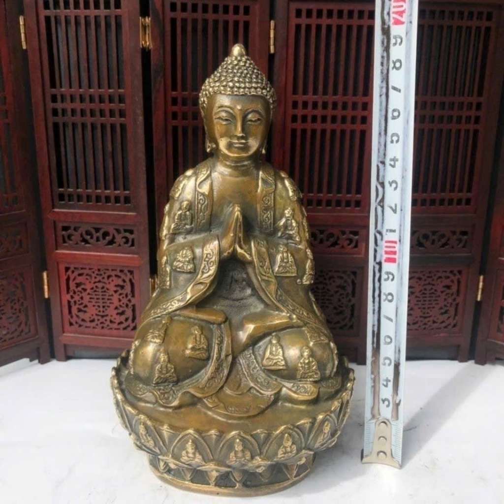  Tượng Phật Bằng Đồng Giả Cổ Sưu Tầm BKMECN-10276 