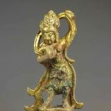  Tượng Phi Thiên Âm Nhạc Bằng Đồng Mạ Vàng BKMECN-10277 