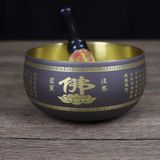  Chuông Xoay Thiền Phật Giáo Mạ Đồng Khắc Bát Nhã Tâm Kinh BKMECN-10278 
