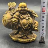  Tượng Phật Di Lặc Vác Bao Tiền Bằng Đồng Phong Thủy BKMECN-10281 