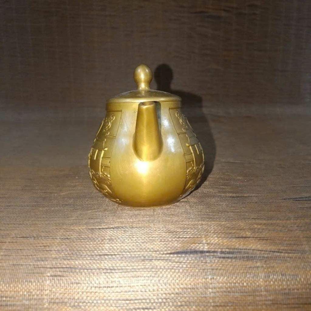 Ấm Trà Bằng Đồng Nguyên Chất Khắc Nổi Cá Chép BKMECN-10285 