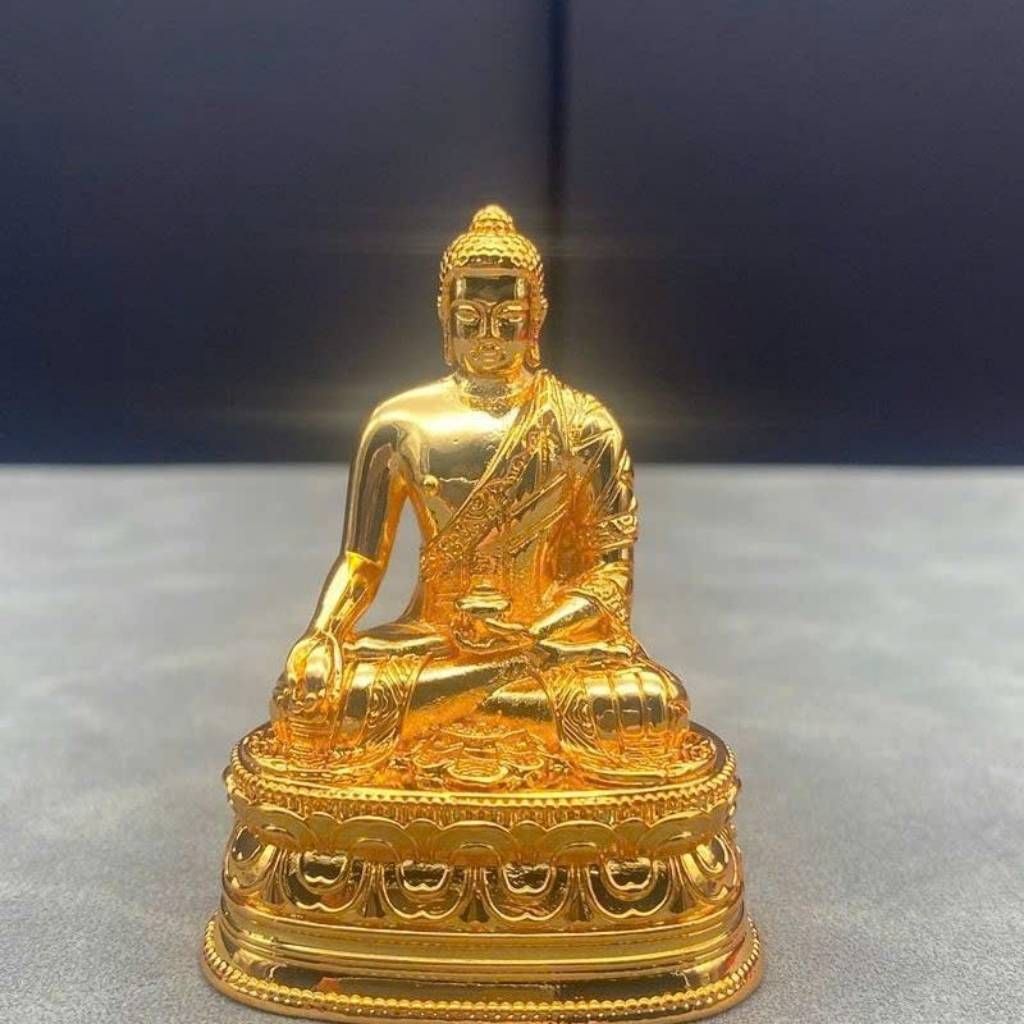  Tượng Phật Thích Ca Mâu Ni Bằng Đồng Mạ Vàng BKMECN-10291 