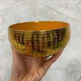  Bát Đồng Dát Vàng Khắc Bát Nhã Tâm Kinh BKMECN-10295 
