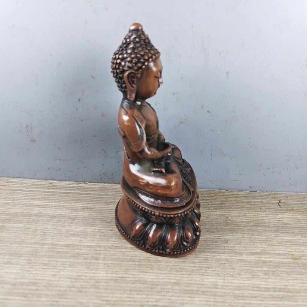  Tượng Phật Thích Ca Mâu Ni Bằng Đồng Đỏ Giả Cổ BKMECN-10302 