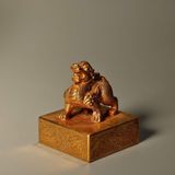  Ấn Tỷ Kì Lân Bằng Đồng Mạ Vàng Sưu Tầm BKMECN-10310 