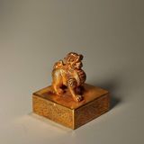  Ấn Tỷ Kì Lân Bằng Đồng Mạ Vàng Sưu Tầm BKMECN-10310 