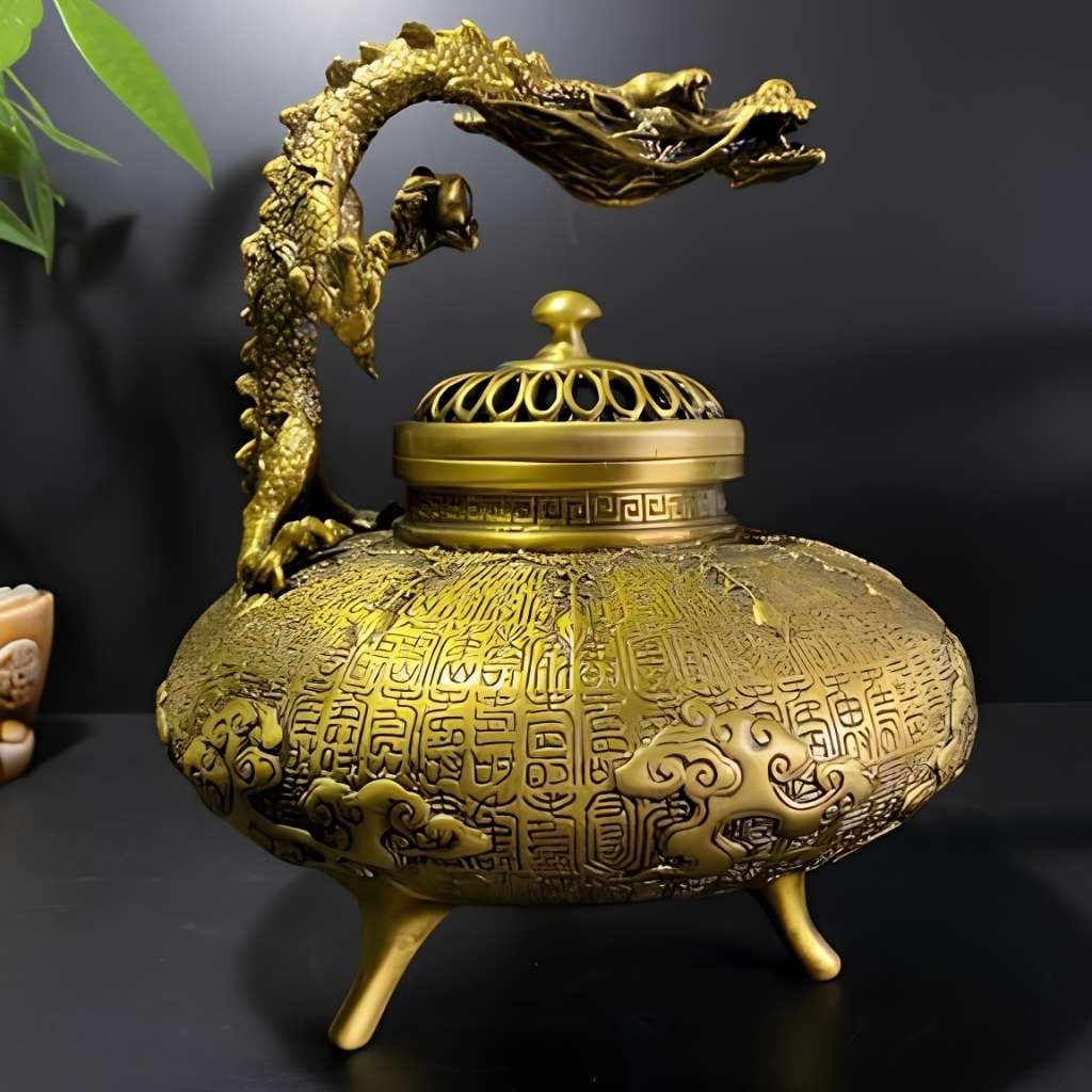  XÔNG TRẦM GIẢO LONG ĐỒNG CỔ – ĐỒ SƯU TẦM ĐỘC ĐÁO BKMECN-10328 