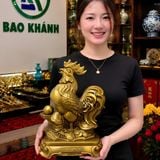  Tượng Gà Trống Bằng Đồng Phong Thủy Chiêu Tài Lộc BKMECN-10331 