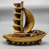  Mô Hình Thuyền Buồm Phong Thủy Bằng Đồng BKMECN-10363 