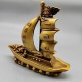  Mô Hình Thuyền Buồm Phong Thủy Bằng Đồng BKMECN-10363 