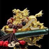  Tỳ Hưu Mạ Vàng Đính Đá Cao Cấp Đặt Taplo Xe Ô Tô BKMECN-10383 
