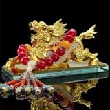  Tỳ Hưu Mạ Vàng Đính Đá Cao Cấp Đặt Taplo Xe Ô Tô BKMECN-10383 