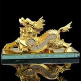  Tỳ Hưu Mạ Vàng Đính Đá Cao Cấp Đặt Taplo Xe Ô Tô BKMECN-10383 