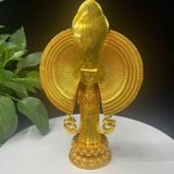  Tôn Tượng Bồ Tát Quán Thế Âm Thiên Thủ Bằng Đồng Mạ Vàng 24K BKMECN-10385 