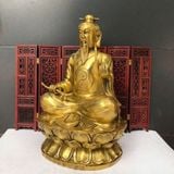  Tượng Thái Thượng Lão Quân Bằng Đồng Vàng Nguyên Khối BKMECN-10404 