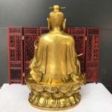  Tượng Thái Thượng Lão Quân Bằng Đồng Vàng Nguyên Khối BKMECN-10404 