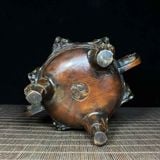 Lư Đồng Hun Nâu Cổ Điểm Vàng Họa Tiết Thao Thiết BKMECN-10427 