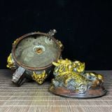  Lư Đồng Hun Nâu Cổ Điểm Vàng Họa Tiết Thao Thiết BKMECN-10427 