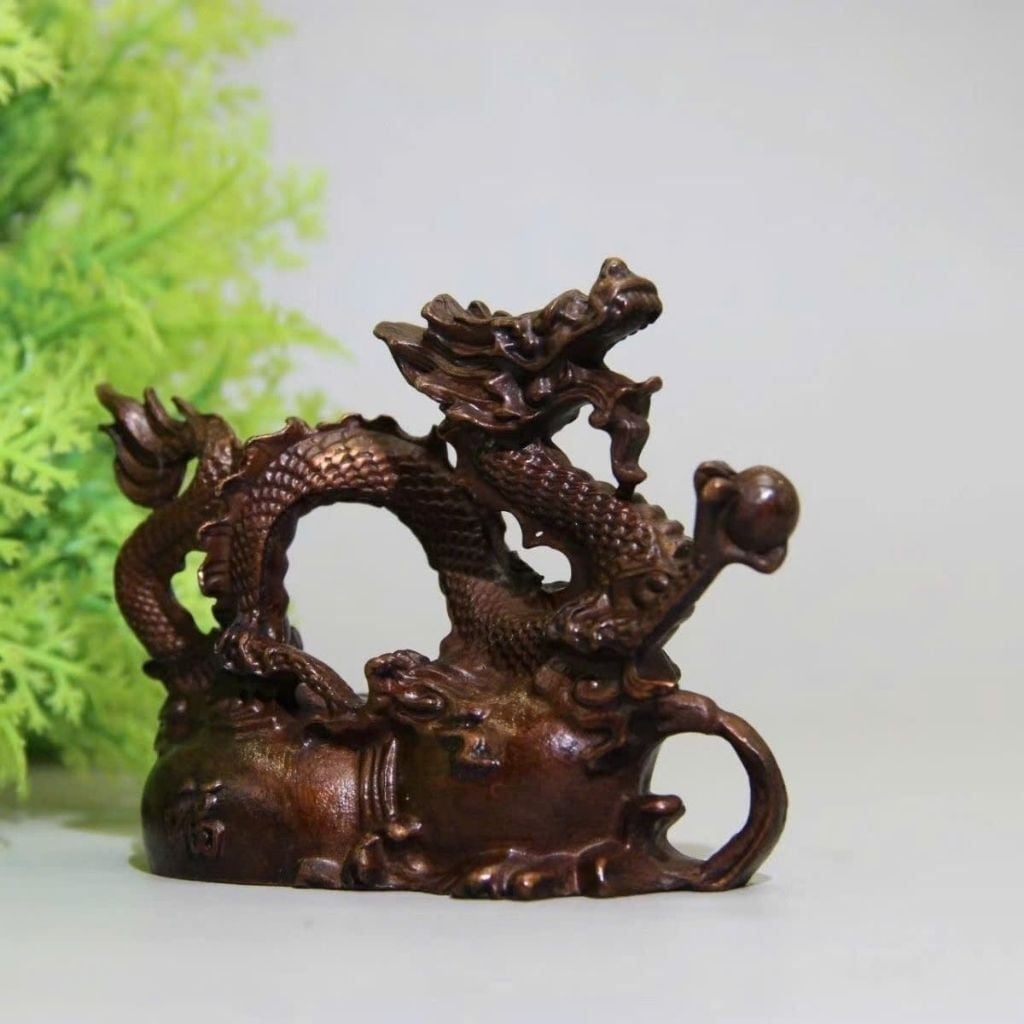  Tượng Rồng Bằng Đồng Hun Giả Cổ Tạc Tinh Xảo BKMECN-10432 