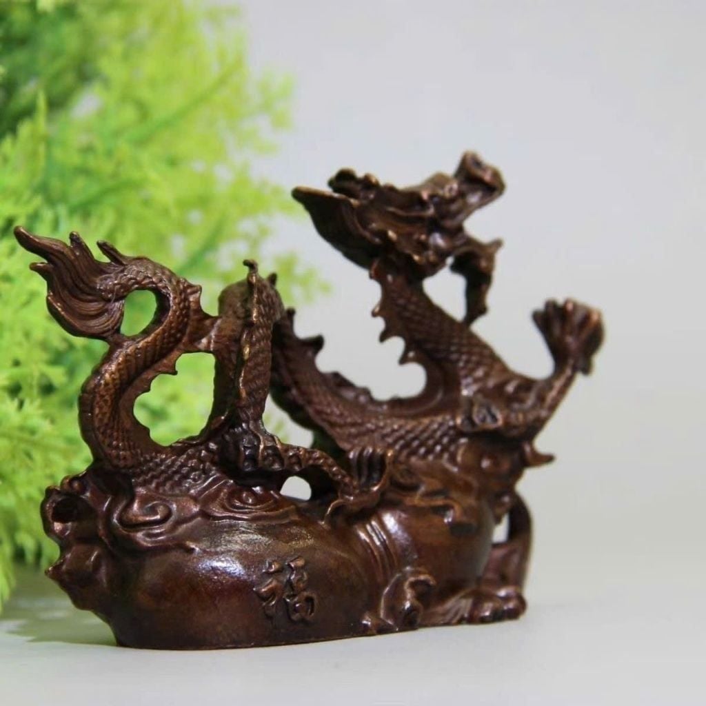  Tượng Rồng Bằng Đồng Hun Giả Cổ Tạc Tinh Xảo BKMECN-10432 