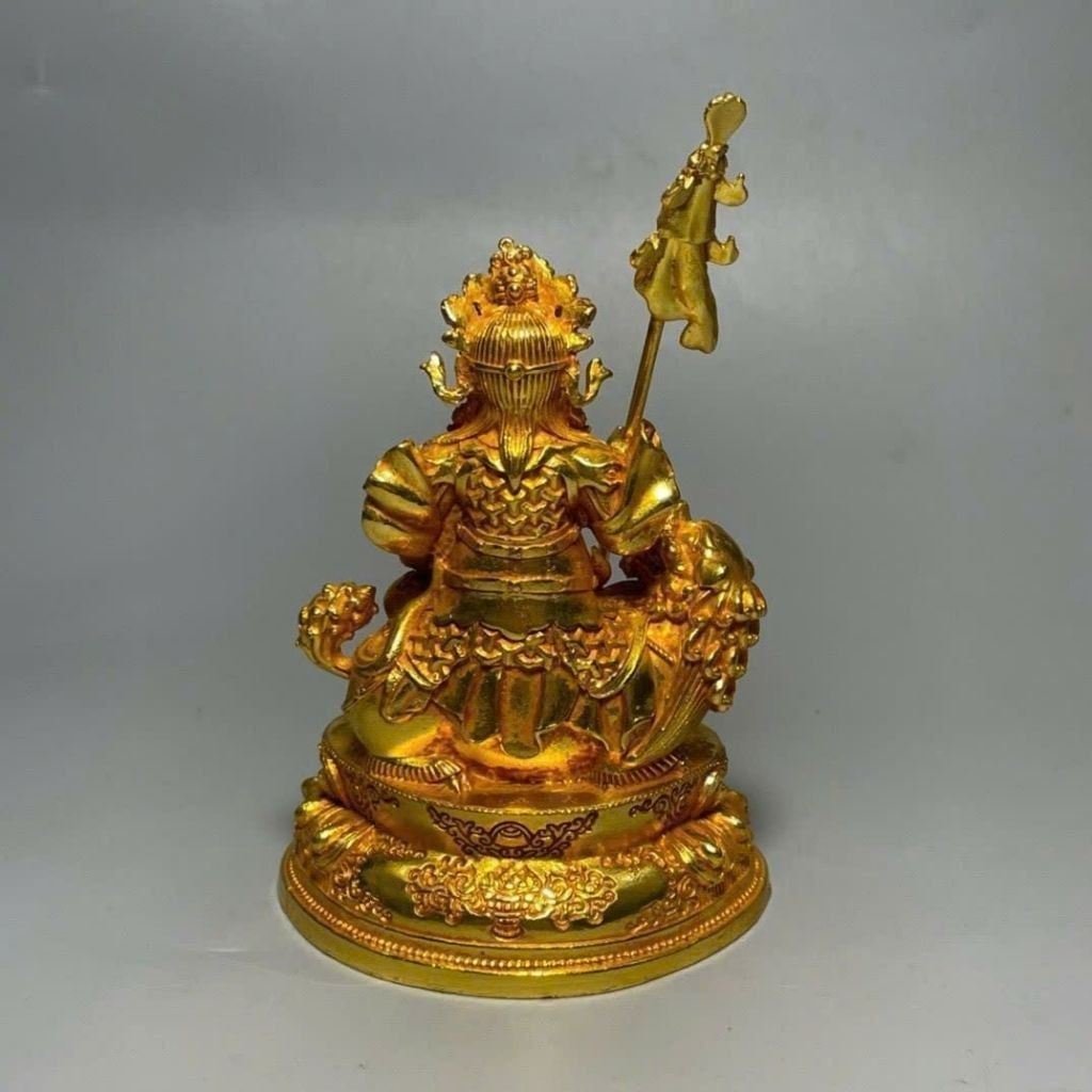  Tượng Phật Hoàng Tài Bảo Thiên Vương Bằng Đồng Mạ Vàng BKMECN-10433 