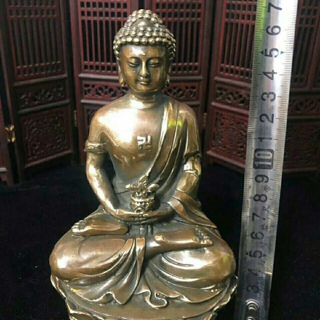  Tượng Phật Thích Ca Mâu Ni Bằng Đồng Nguyên Khối BKMECN-10445 