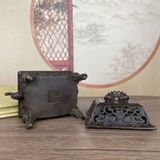  Lư Xông Trầm Dáng Cổ 4 Chân Họa Tiết Thú BKMECN-9158 