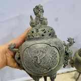  Lư Xông Trầm Hương Bằng Đồng Cổ BKMECN-9177 