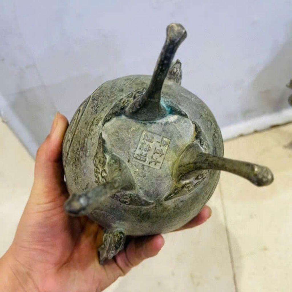  Lư Xông Trầm Hương Bằng Đồng Cổ BKMECN-9177 