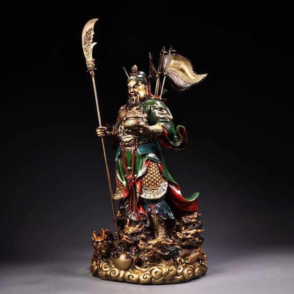 Tượng Ngũ Long Quan Công Bằng Đồng BKMECN-9178 