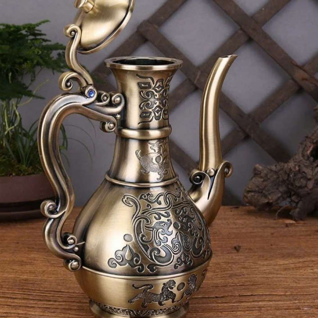  Bình đựng rượu bằng đồng cổ BKMECN-9179 