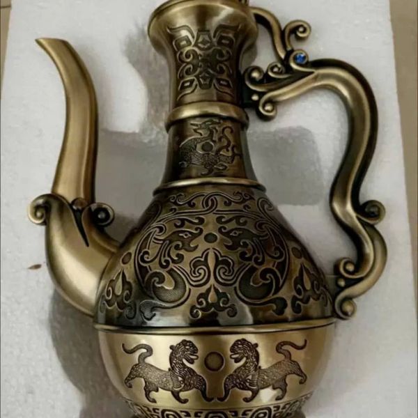  Bình đựng rượu bằng đồng cổ BKMECN-9179 