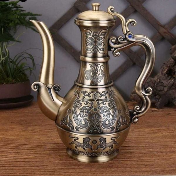  Bình đựng rượu bằng đồng cổ BKMECN-9179 