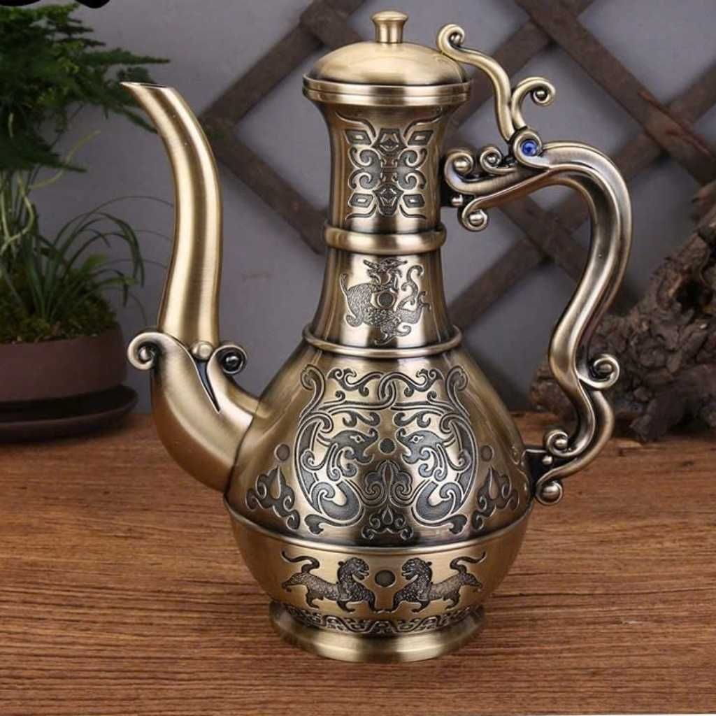  Bình đựng rượu bằng đồng cổ BKMECN-9179 