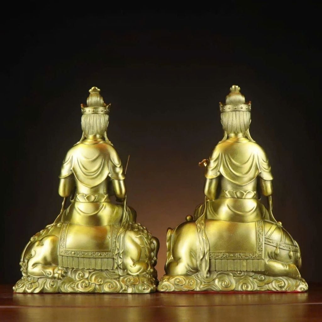  Tượng phổ hiền bồ tát cưỡi voi bằng đồng BKMECN-9188 