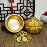  Bát Tụ Bảo Phong Thủy Bằng Đồng Đúc BKMECN-9189 
